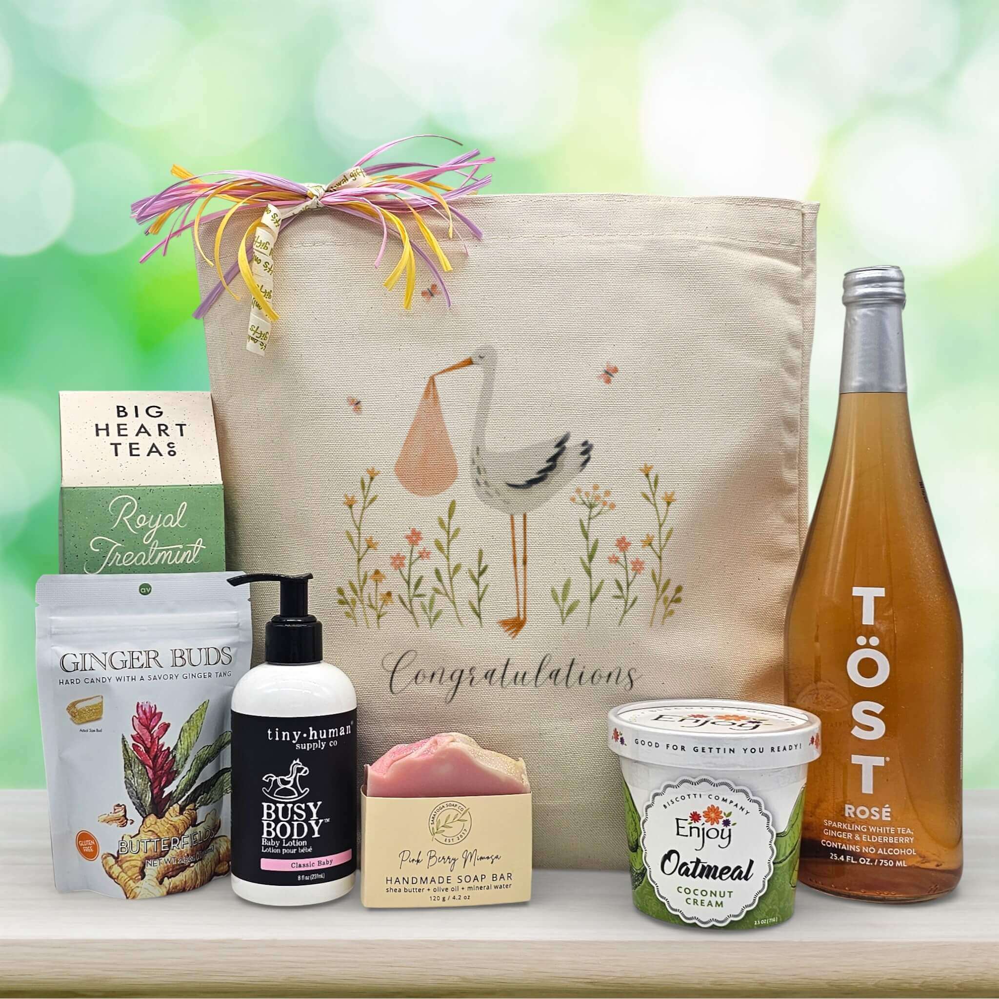 Congratulations New Baby Gift Basket | It's Only Natural Gifts