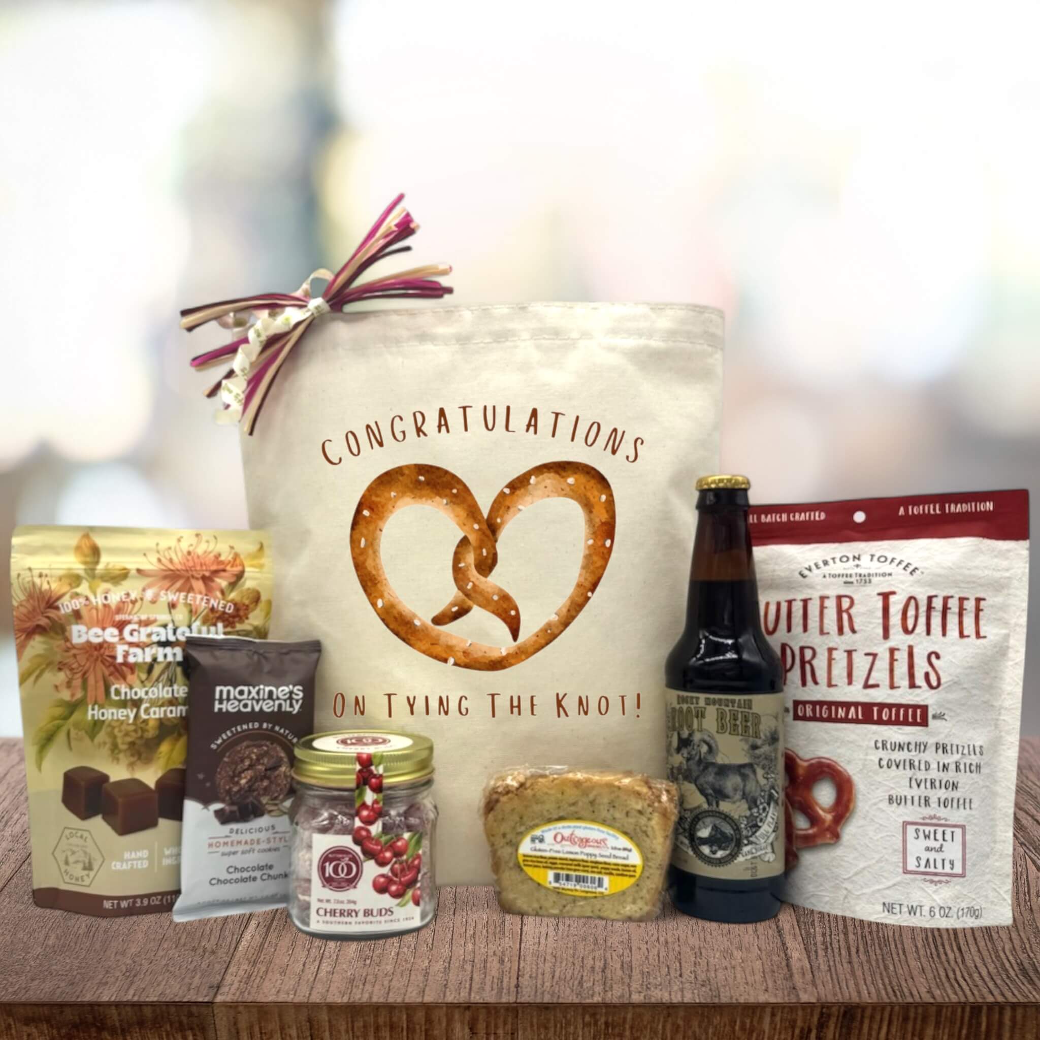 Congrats on Tying the Knot Gift Basket | It's Only Natural Gifts