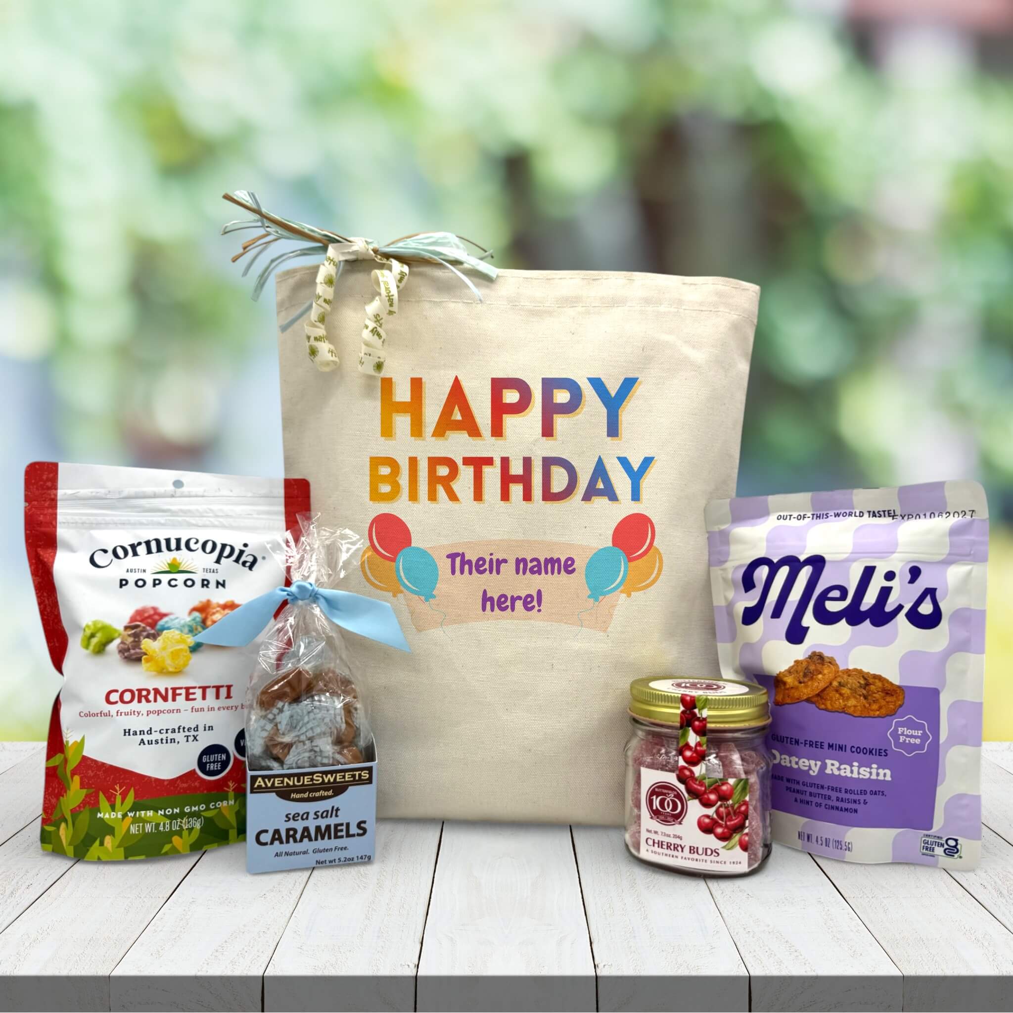 Custom Birthday Name Gift Basket | It's Only Natural Gifts