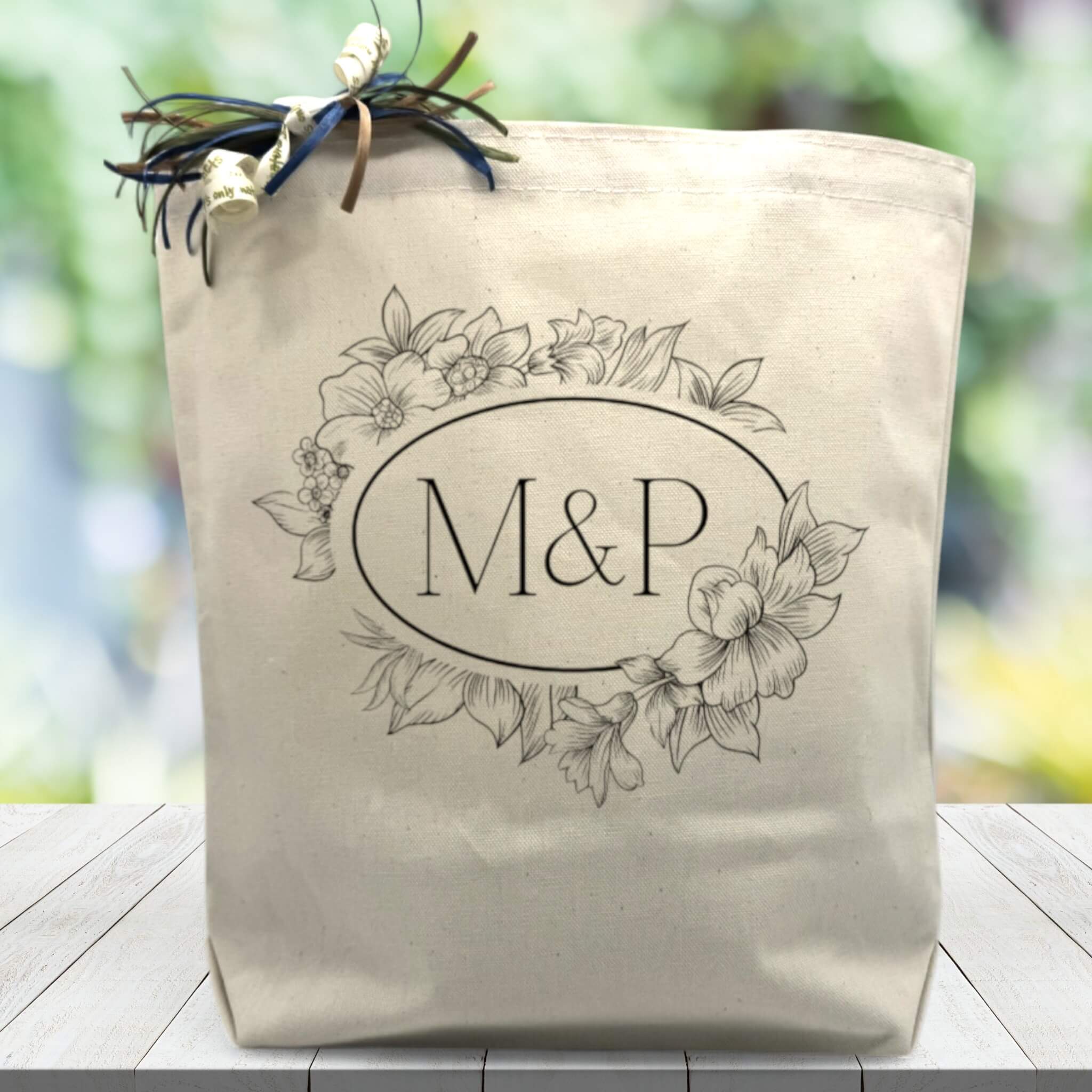 Create Your Own Custom Initials Gift Tote | It's Only Natural Gifts