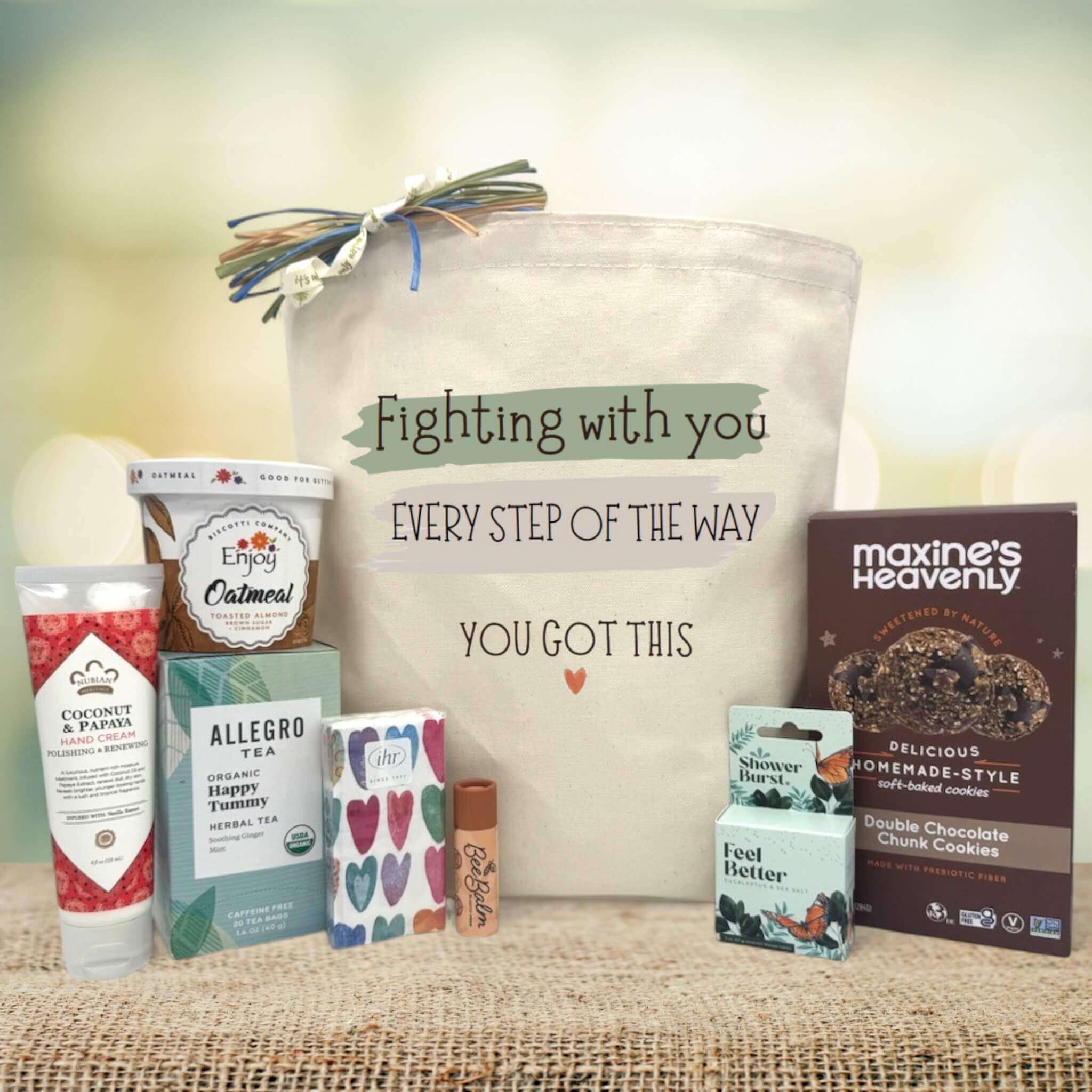 Fighting With You Gift Basket | It's Only Natural Gifts