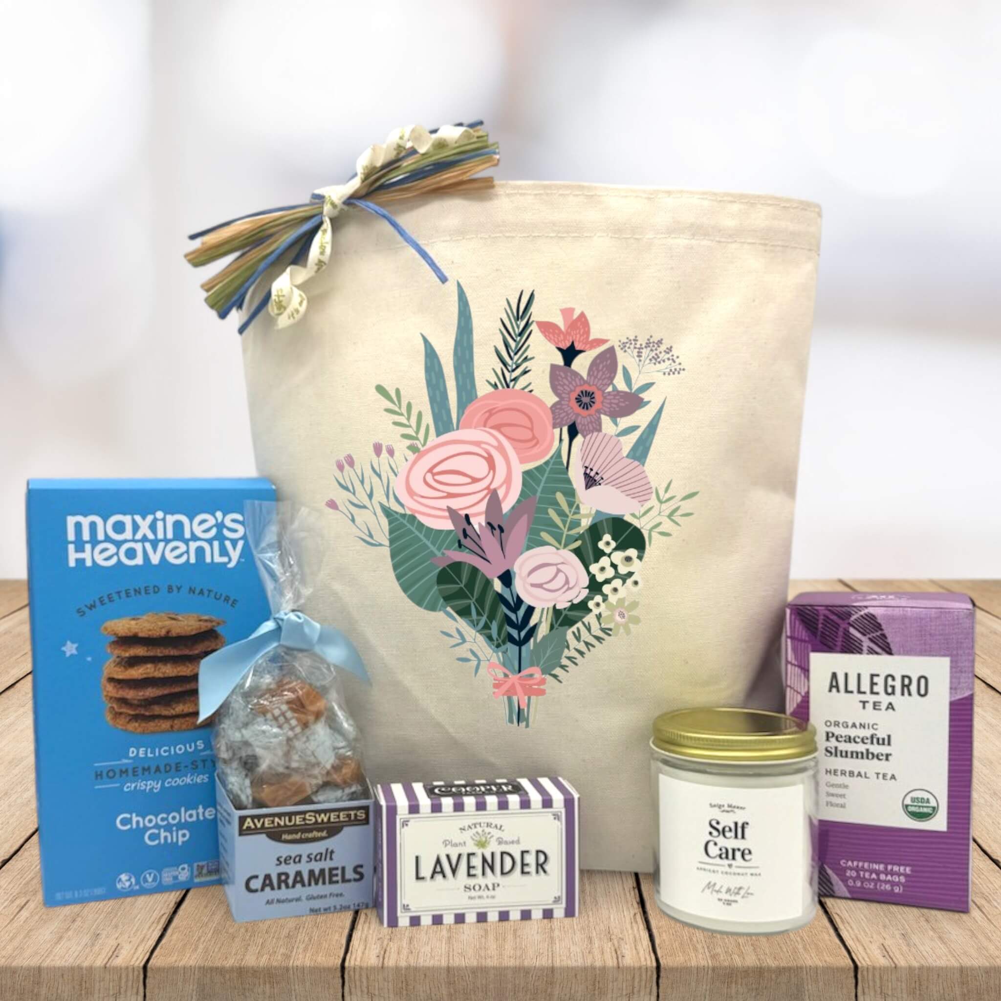 Forever Flowers Gluten Free Gift Basket | It's Only Natural Gifts