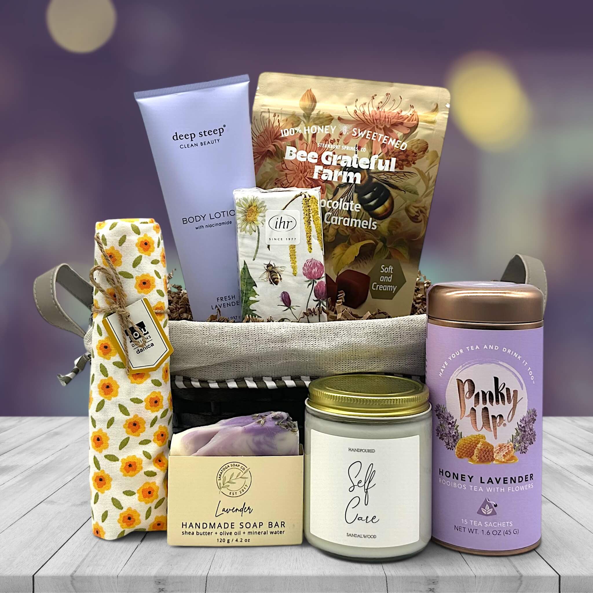 Lavender Teatime All Occasion Gift Basket | It's Only Natural Gifts