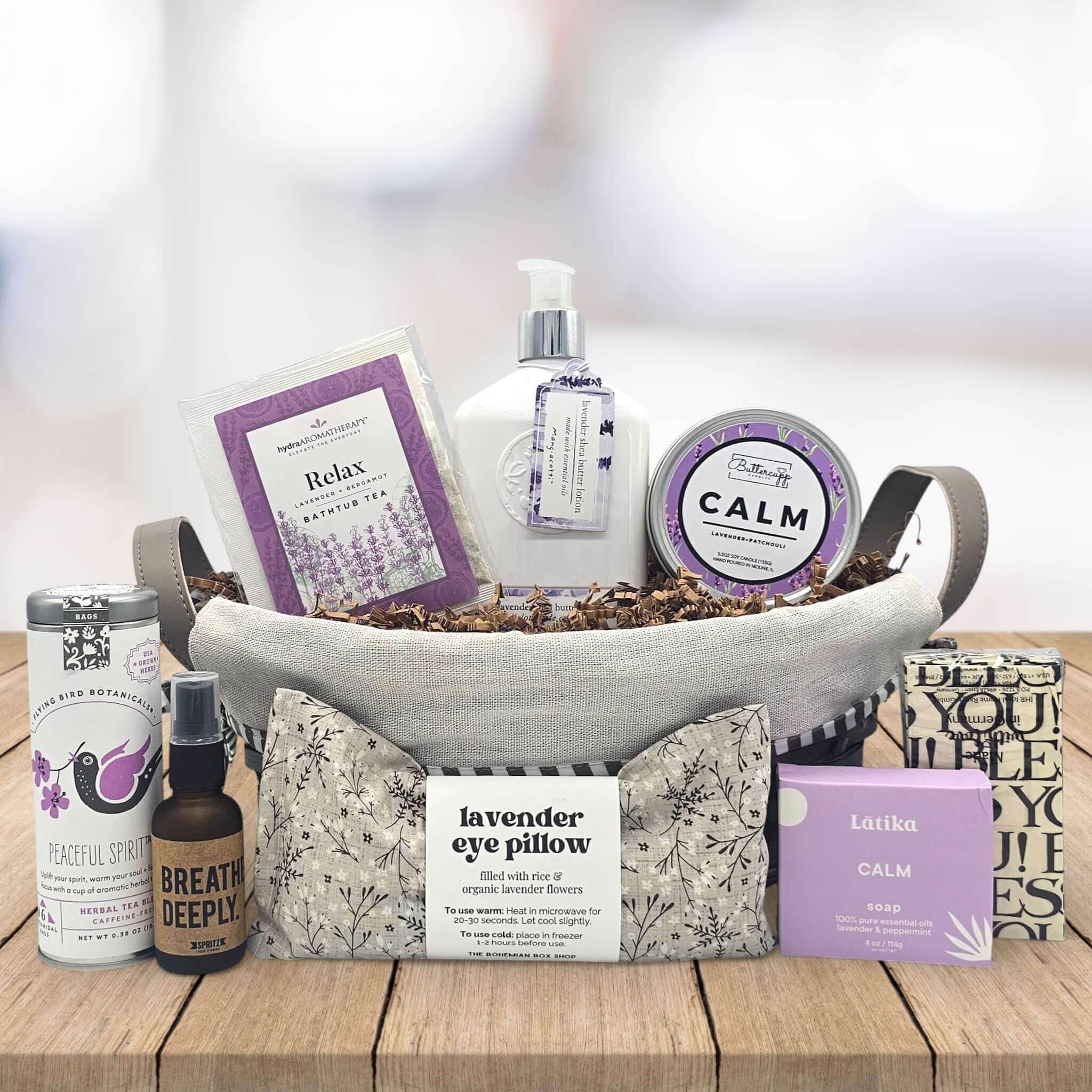 Ultimate Breathe Deeply Spa & Sympathy Gift Basket | It's Only