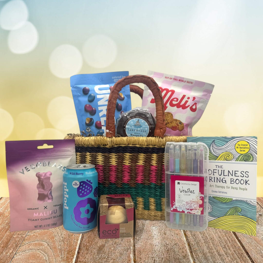 Contents of the Ultimate Birthday African Market Gift Basket