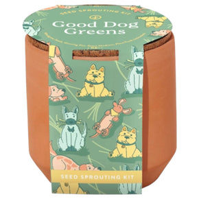 Modern Sprout Tiny Terracotta Dog Greens Grow Kit