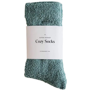 Giften Market Cozy Socks in Stone Blue