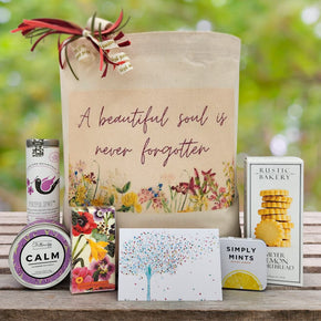 A Beautiful Soul Is Never Forgotten Sympathy Gift Basket