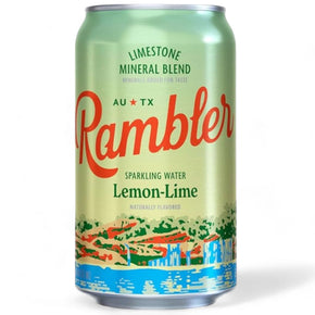 AUTX Rambler Lemon Lime Sparkling Water, Texas Limestone Filtered