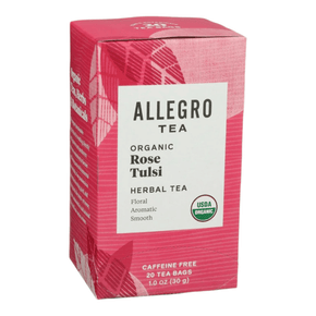 Allegro Organic Rose Tulsi Herbal Tea