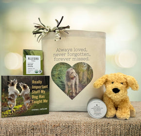 Always Loved Custom Pet Sympathy Gift Basket (Upload a Picture)