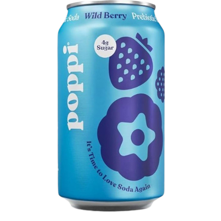 Poppi Wild Berry Sparkling Prebiotic Soda