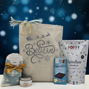 Believe Holiday Gift Basket