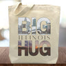 Big Illinois Hug Gift Tote