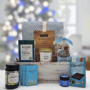 Blue Wonderland Holiday Gift Basket