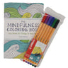 The Mindfulness Coloring Book and Pen Set Anti-Stress Kit