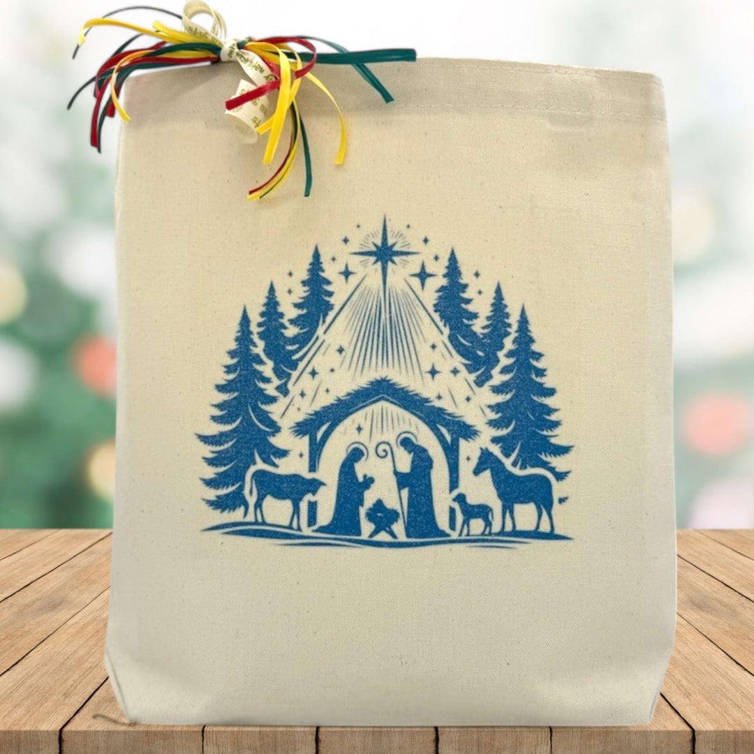 Away In A Manger Holiday Gift Tote