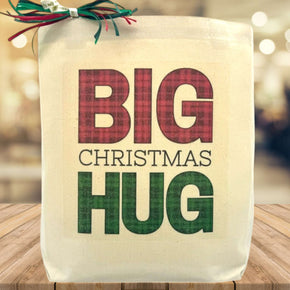 Big Christmas Hug (Plaid Edition) Gift Tote