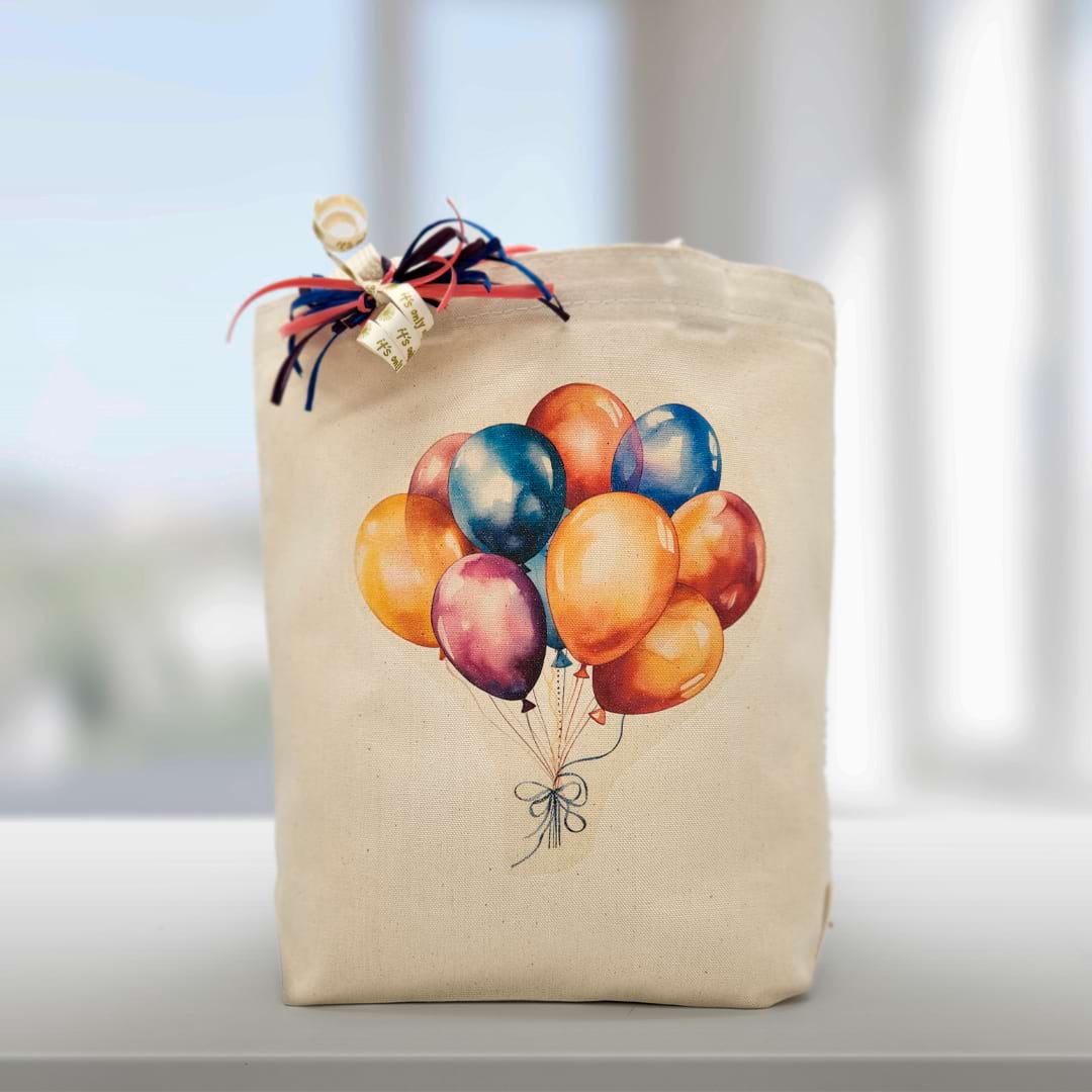 Birthday Balloons Gift Tote