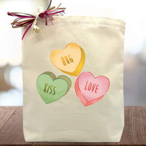 Candy Hearts Valentine's Day Gift Tote