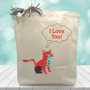 Create Your Own Custom Cat Thought Gift Tote