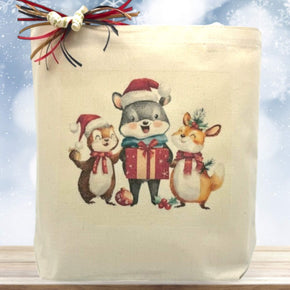 Christmas Critters Holiday Gift Tote