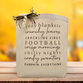 Create Your Own Cozy Blankets & Pumpkin Everything Gift Tote