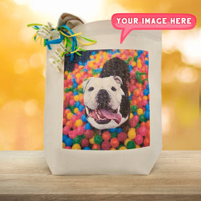 Create Your Own Man's Best Friend Custom Gift Tote (Upload the Dog Photo)