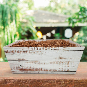 Small Faux Distressed Wood Market Tray Gift Basket