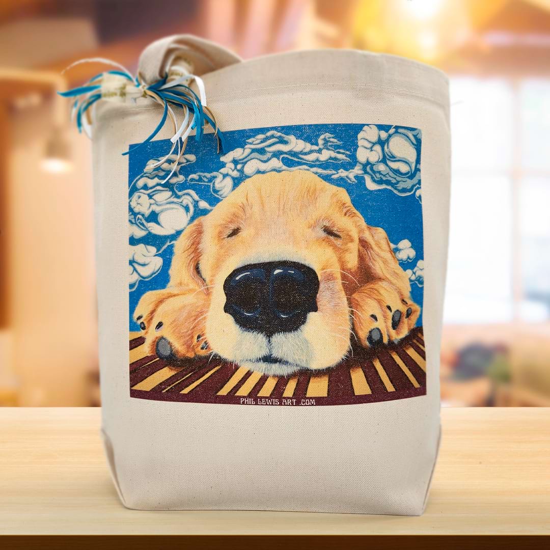 Dream Big Golden Retriever Gift Tote