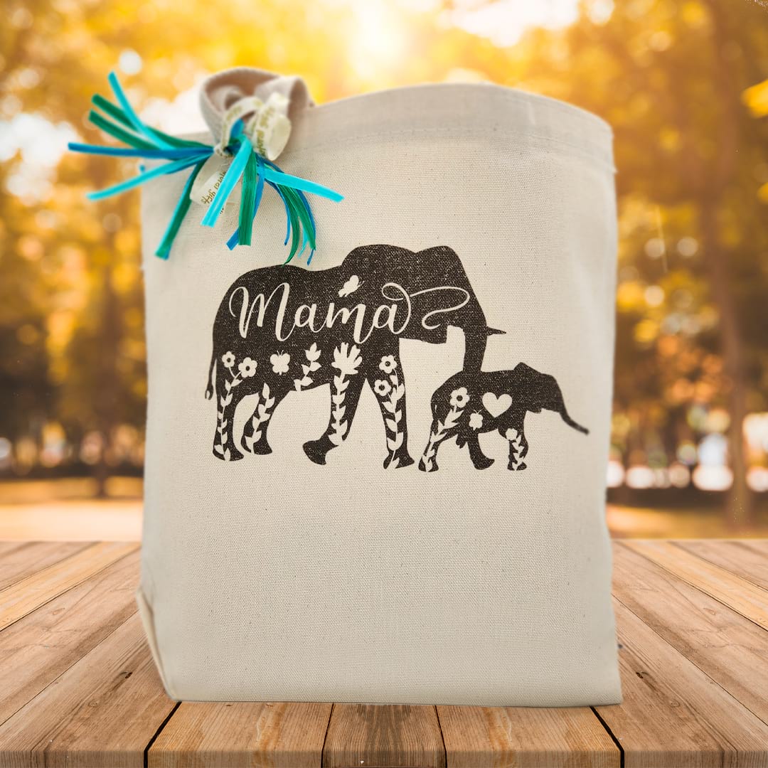 Elephant Mama Gift Tote