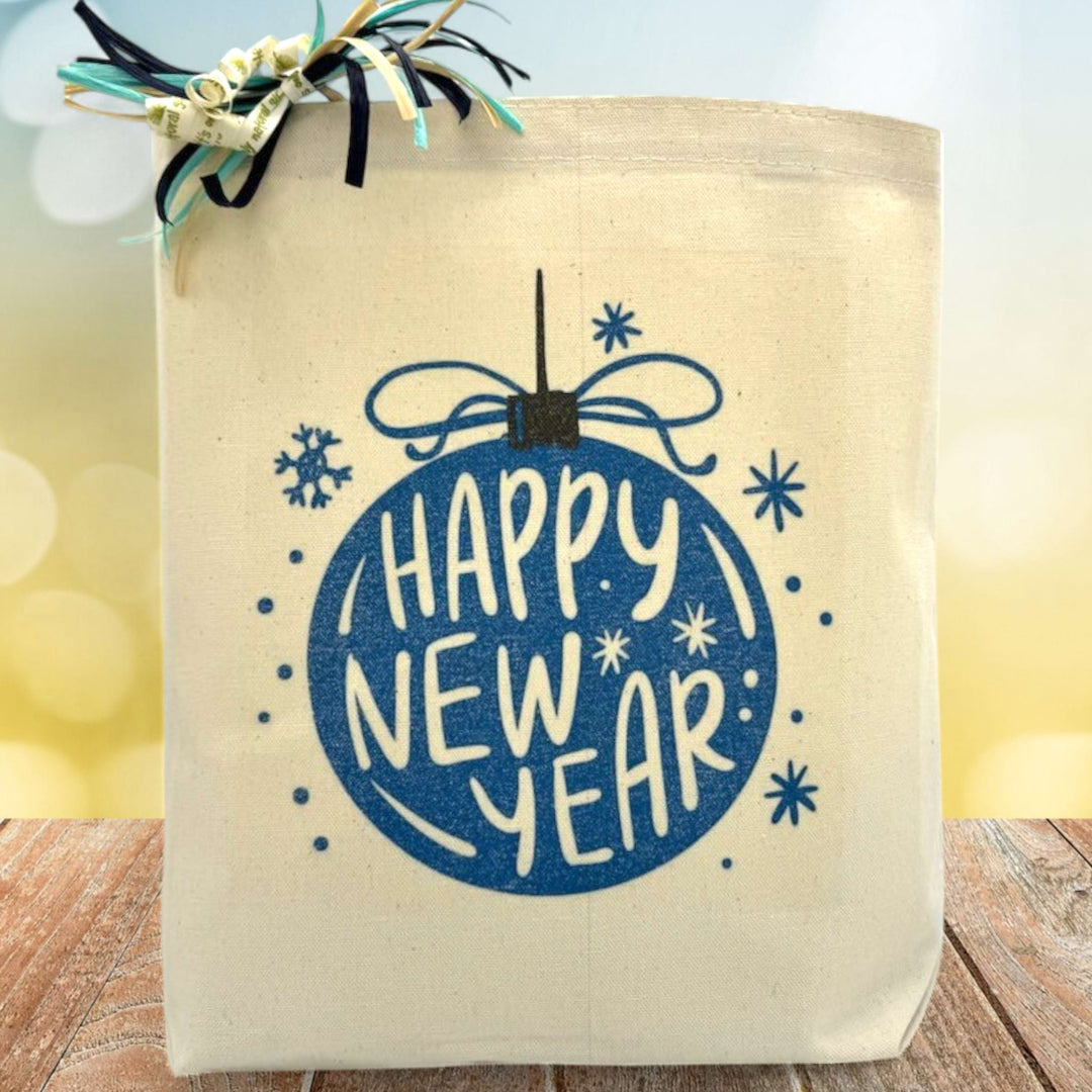 Festive Happy New Year Gift Tote