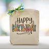 Festive Wishes Happy Birthday Gift Tote