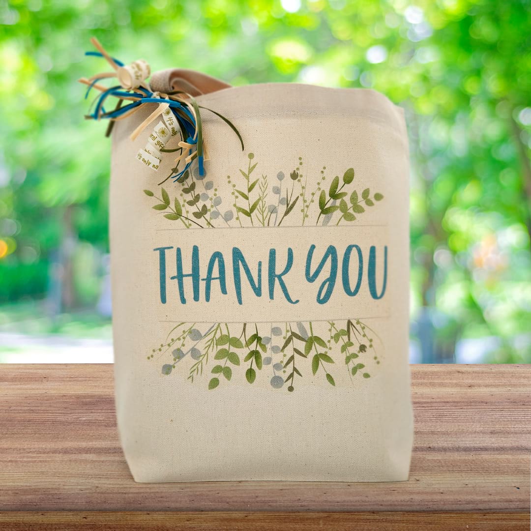 Floral Thank You Gift Tote