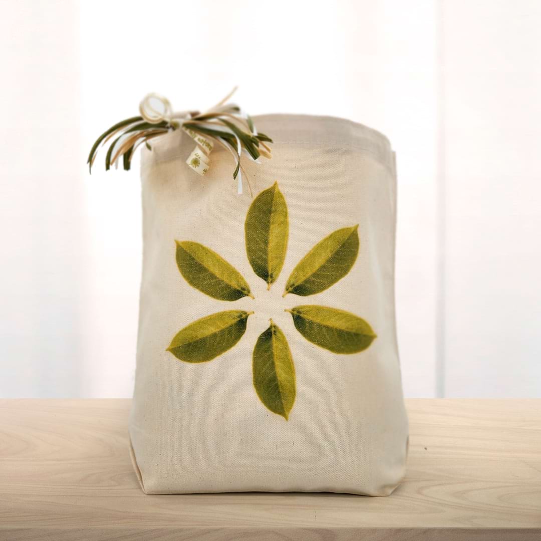 Green Leaves Gift Tote