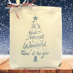 Create Your Own It's The Most Wonderful Time of the Year Holiday Gift Tote