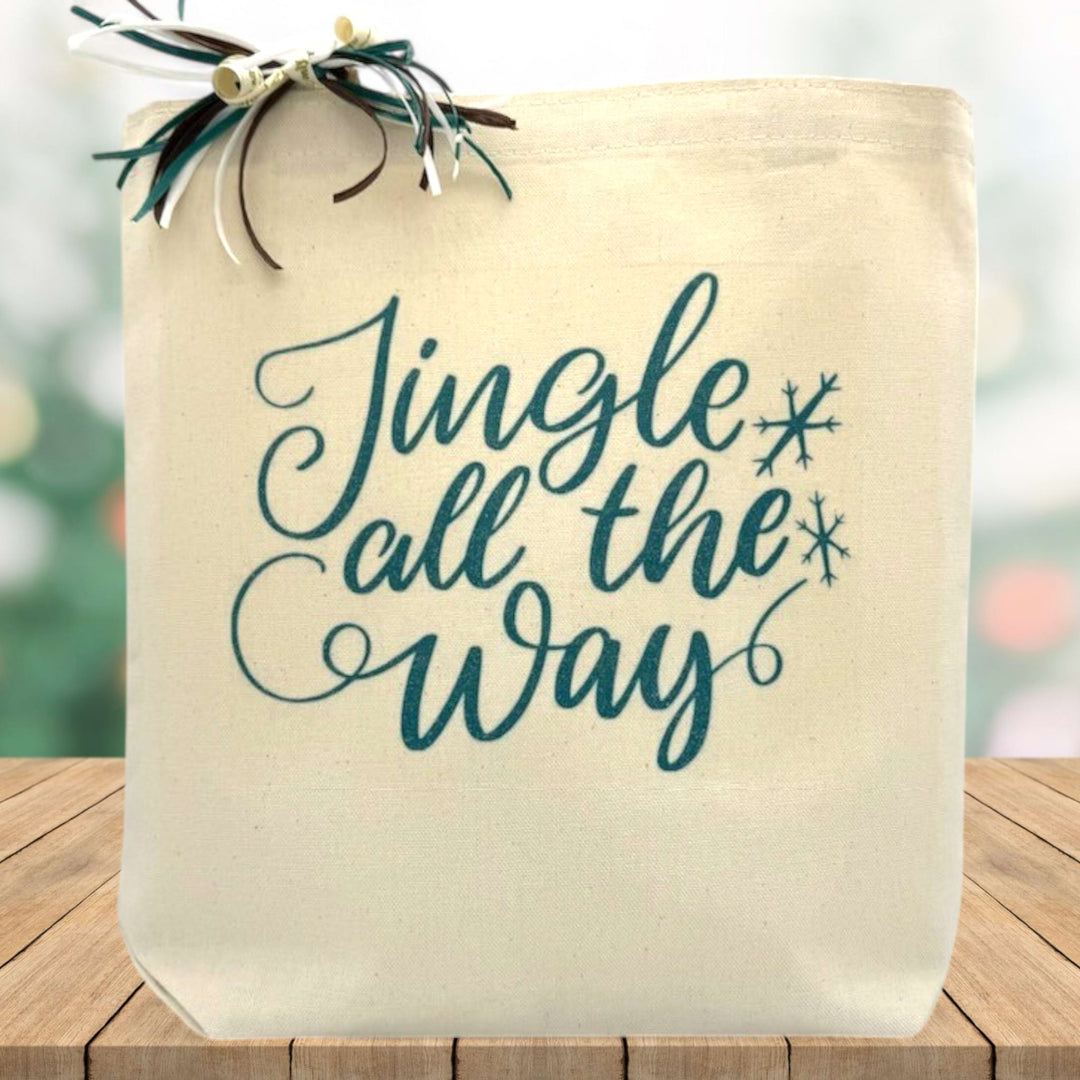 Jingle All The Way Holiday Gift Tote