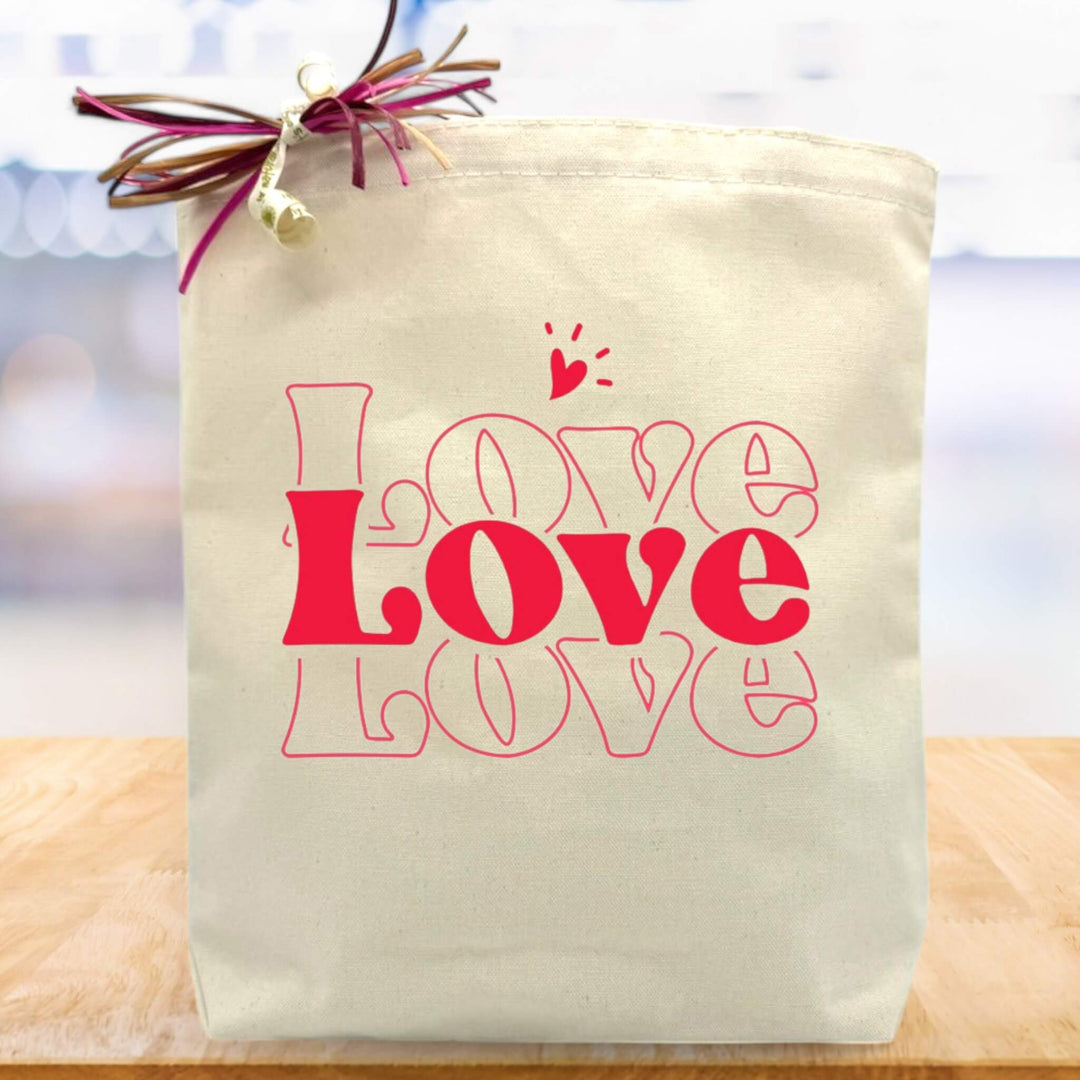 Love, Love, Love Valentine's Day Gift Tote