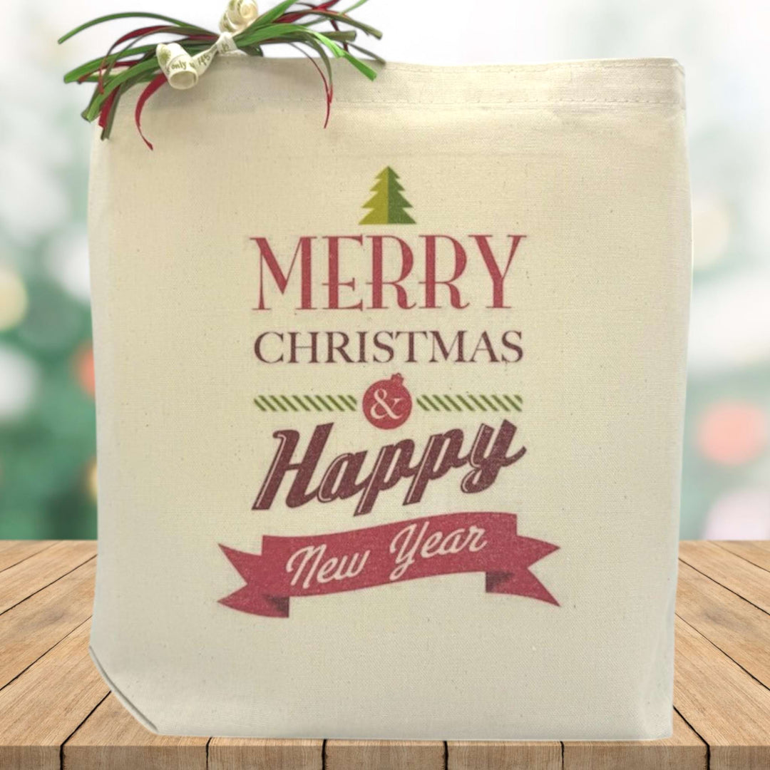 Merry Christmas & Happy New Year Gift Tote