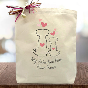 My Valentine Has Four Paws (Dog Edition) Gift Tote