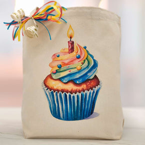 Colorful Cupcake Gift Tote