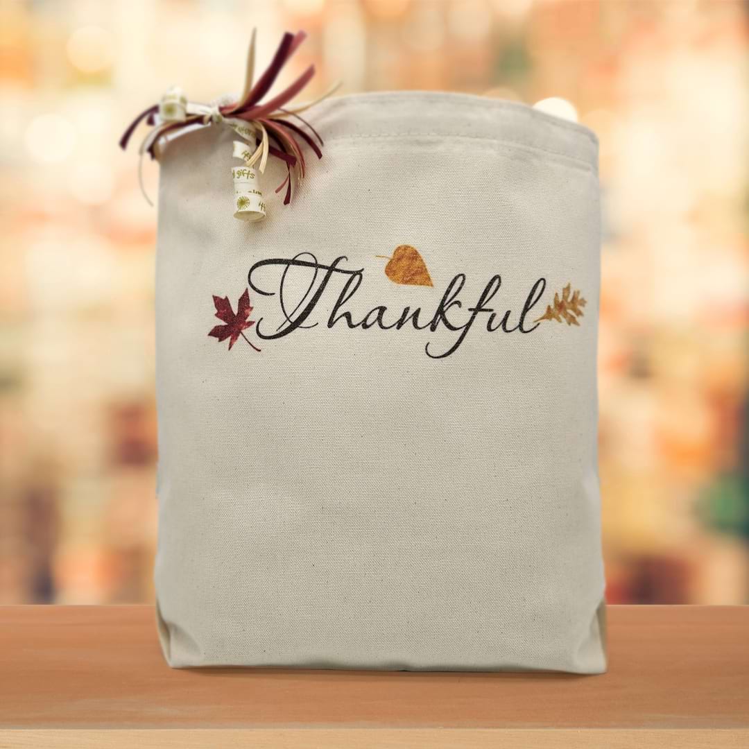 Thankful Script Gift Tote