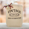 Birthday Vintage Aged to Perfection Gift Tote (Customize the Year)