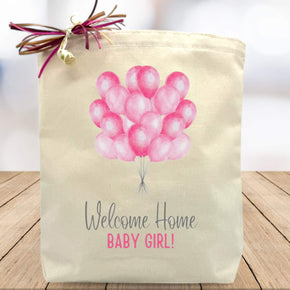 Welcome Home Baby Girl Gift Tote