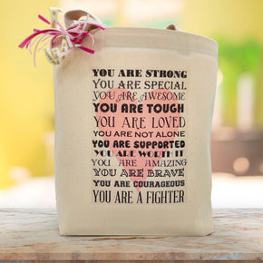 Create Your Own “You Are Strong” Gift Tote