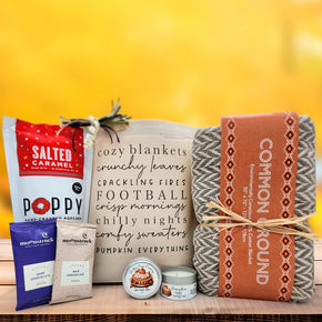 Cozy Blankets & Pumpkin Everything Fall Gift Basket