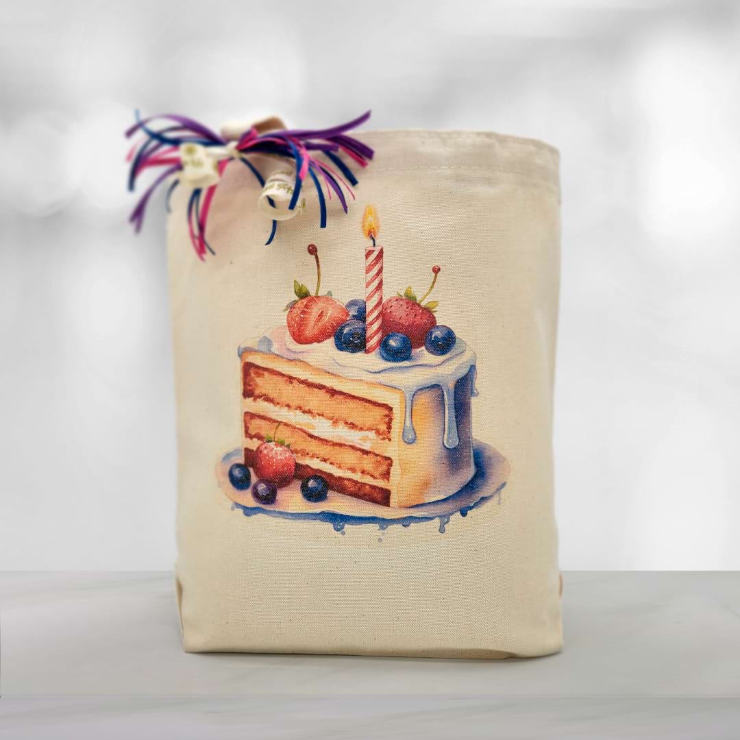 Berry Happy Birthday Gift Tote