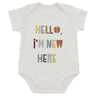 Emerson and Friends Hello I'm New Here Cotton Baby Onesie