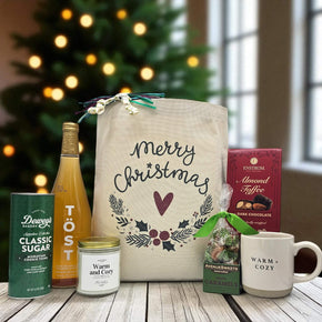 Heartfelt Merry Christmas Holiday Gift Basket