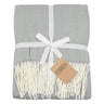 Herringbone Grey Luxury Blanket